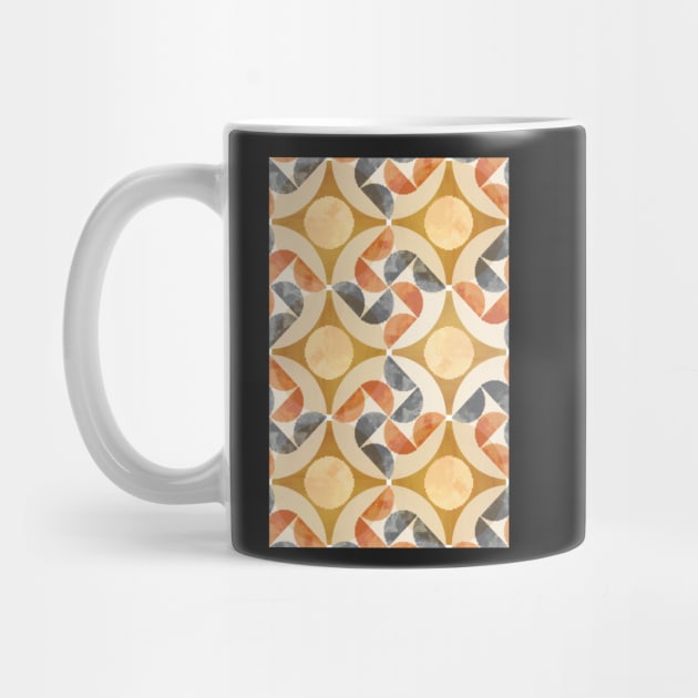 Rust mid century pattern by WhalesWay